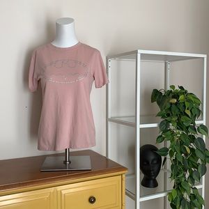 Batman | Blush pink logo graphic short sleeve tee